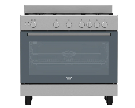 Defy DGS90G 90cm Full Gas Electric Stove with Wok Burner