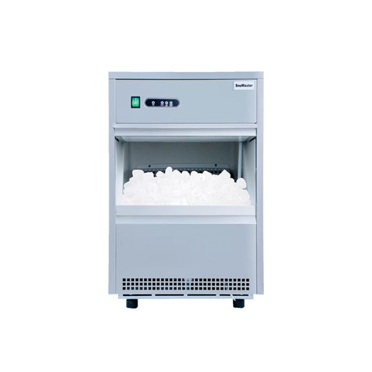 Snomaster SM-26 Plumbed-In 57 lbs Bullet Ice Maker Stainless Steel Bar