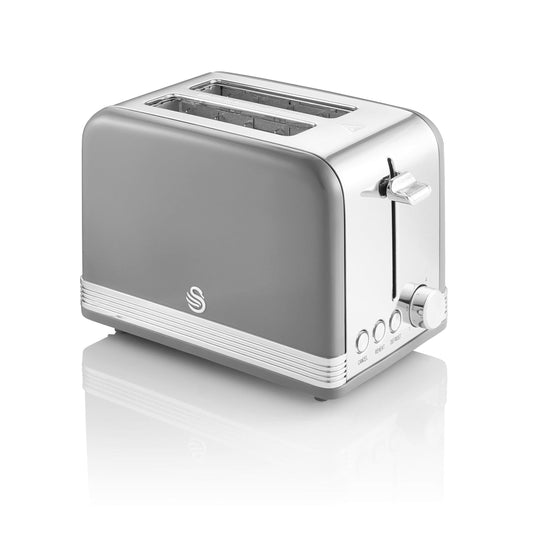 Swan SRT2G Retro Grey 2 Slice Toaster