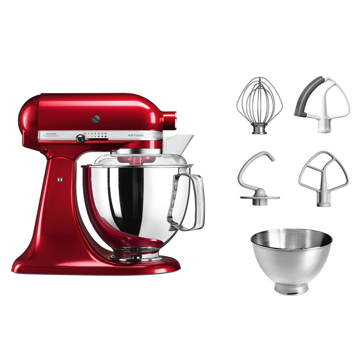 KitchenAid Artisan Candy Apple 4.8L Stand Mixer for Home Baking