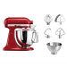 KitchenAid Artisan 4.8 Quart Stand Mixer - Empire Red, Powerful Baking Assistant
