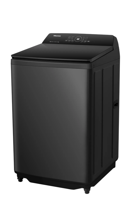 Hisense 18kg Large Capacity Top Loader Washing Machine, Premium Black Finish