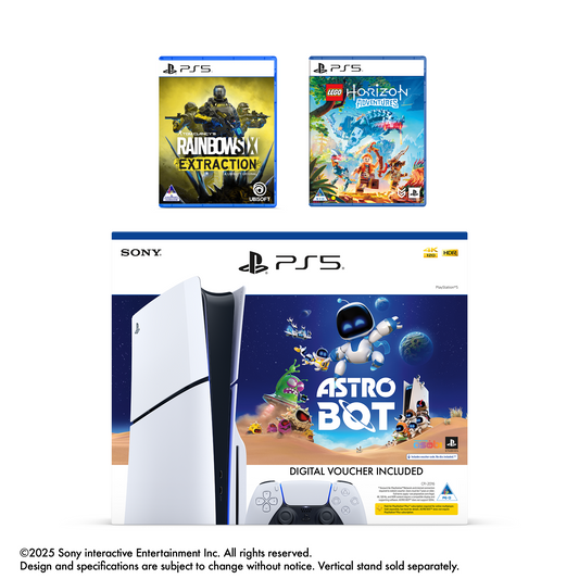 PS5 Slim + Astro Bot (Voucher) + LEGO Horizon Adventures + Tom Clancy Rainbow Six Extraction