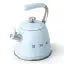 Smeg CKLW2001PB 2.3l Whistling Stove Top Kettle - Pastel Blue