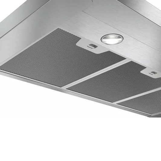 Bosch DWP94CC50M 90cm Silent Wall-Mounted Cooker Hood: Brushed Steel, Dishwasher-Safe Filters
