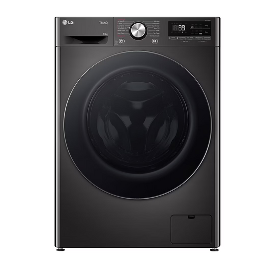 LG 13kg AI DD Smart Front Load Washer Platinum Black with Steam+ TurboWash360