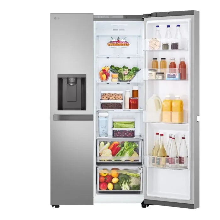 LG 684L Side-by-Side Refrigerator with Non-Plumbed Ice & Water Smart Inverter
