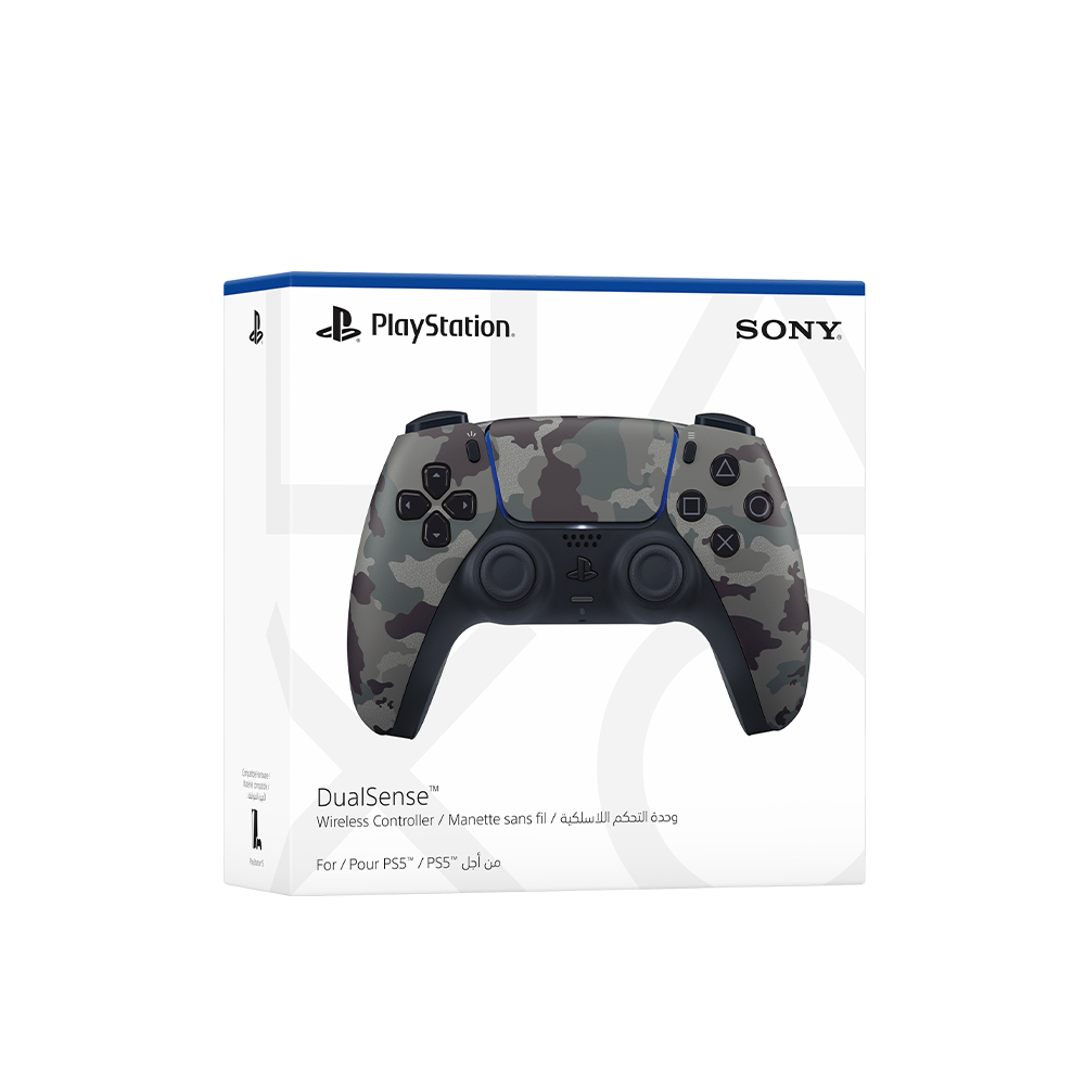 PlayStation 5 (PS5) DualSense Wireless Controller - Grey Camouflage
