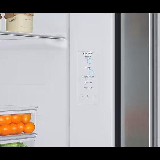 Samsung RH69B8940SL 595L Side-by-Side Fridge: Beverage Center, Food Showcase, Twin Cooling