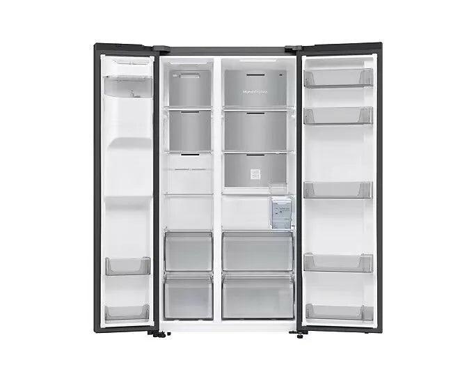 Samsung Bespoke AI Smart Side-by-Side Refrigerator, 617L, Non-Plumbed Silver