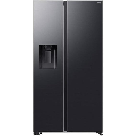 Samsung Bespoke AI Smart Side-by-Side Refrigerator with 617L Capacity, Non-Plumbed, Black
