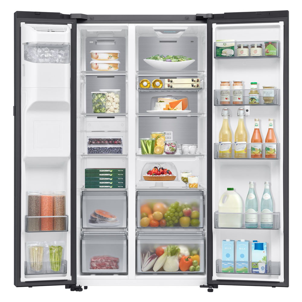 Samsung Bespoke AI Side-by-Side Refrigerator with 21.5" Family Hub Screen