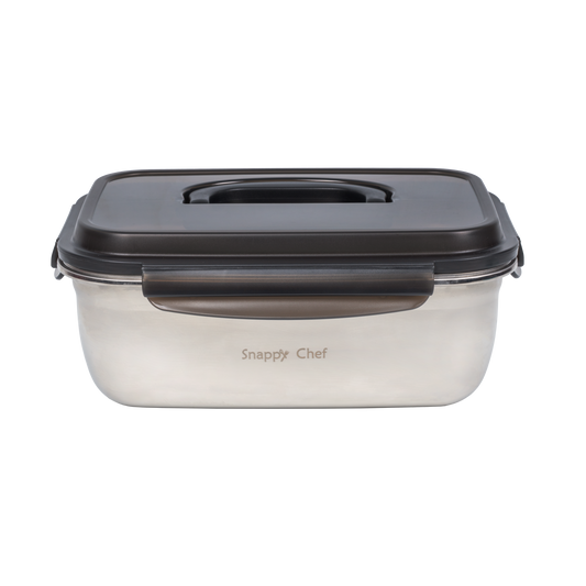 Snappy Chef 3.8L Leak-Proof Stainless Steel Multipurpose Food Storage Container