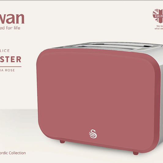 Swan SNT2FR 2 Slice Toaster - Fuschia Rose