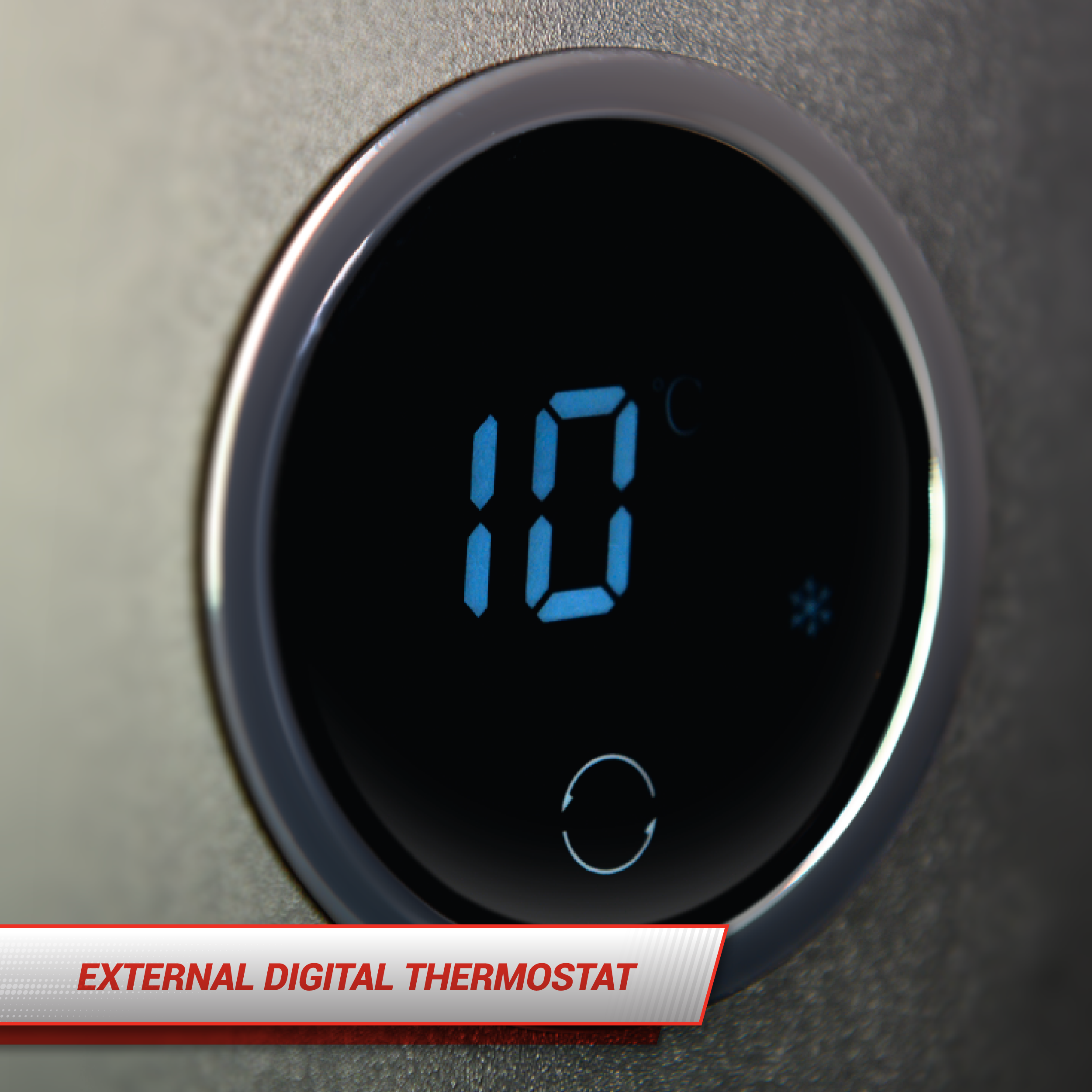 SnoMaster VT-19DBPRO 14 Bottle Solid Door Retro Wine Cooler Black