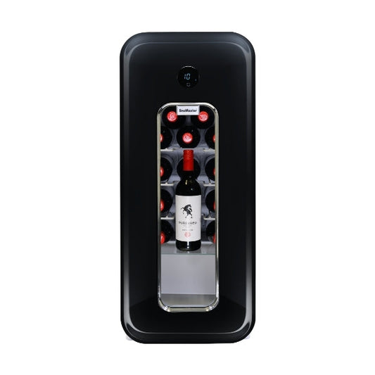 Snomaster VT-19RB Retro 14-Bottle Single Zone Compressor Wine Cooler Black