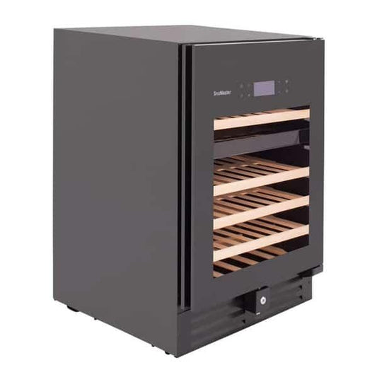 SnoMaster VT-46 PRO Dual Zone Wine Chiller Cooler, 46 Bottle Capacity, Low Vibration