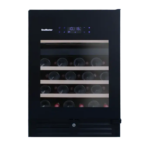 SnoMaster VT-46 PRO Dual Zone Wine Chiller Cooler, 46 Bottle Capacity, Low Vibration