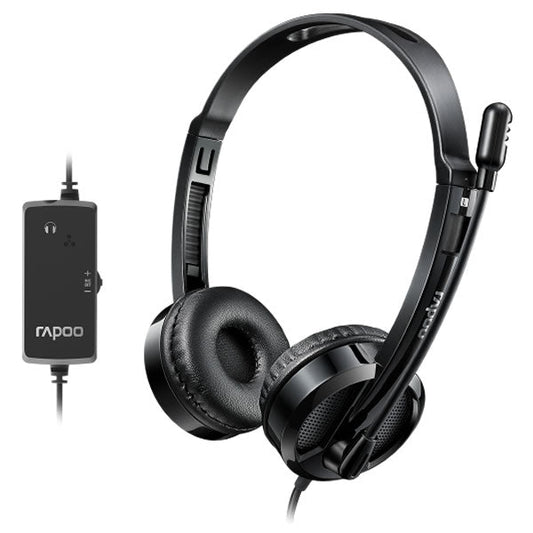 Rapoo H120 USB-A Wired Stereo Headset Black