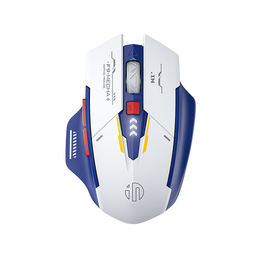 Inphic F9 2.4G Wireless Office Mouse with Silent Clicks - Blue/White