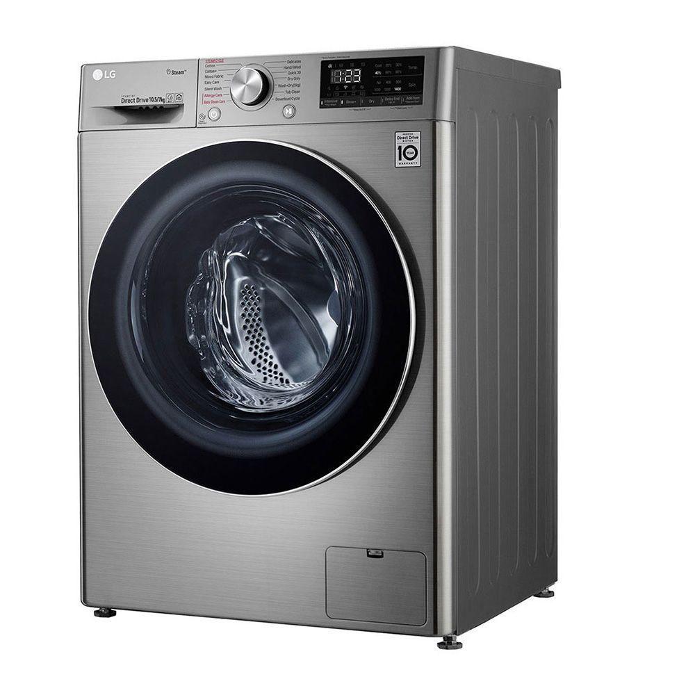 LG AI DD Steam ThinQ Smart Washer Dryer Combo: 10.5kg Wash, 7kg Dry Capacity