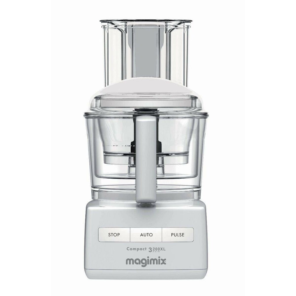 Magimix 3200XL Premium White Food Processor: Compact, Powerful, Versatile Kitchen Assistant