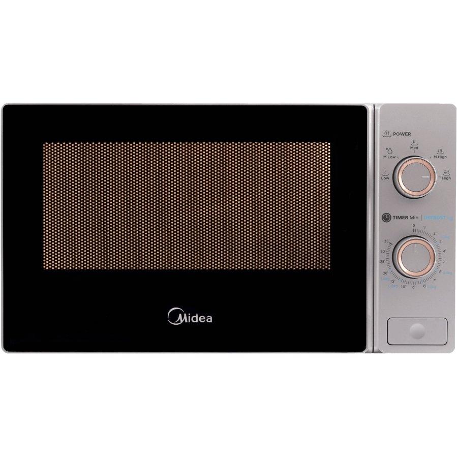 Midea Compact 0.7 cu ft Manual Microwave Oven: 5 Power Settings, Easy Clean Turntable