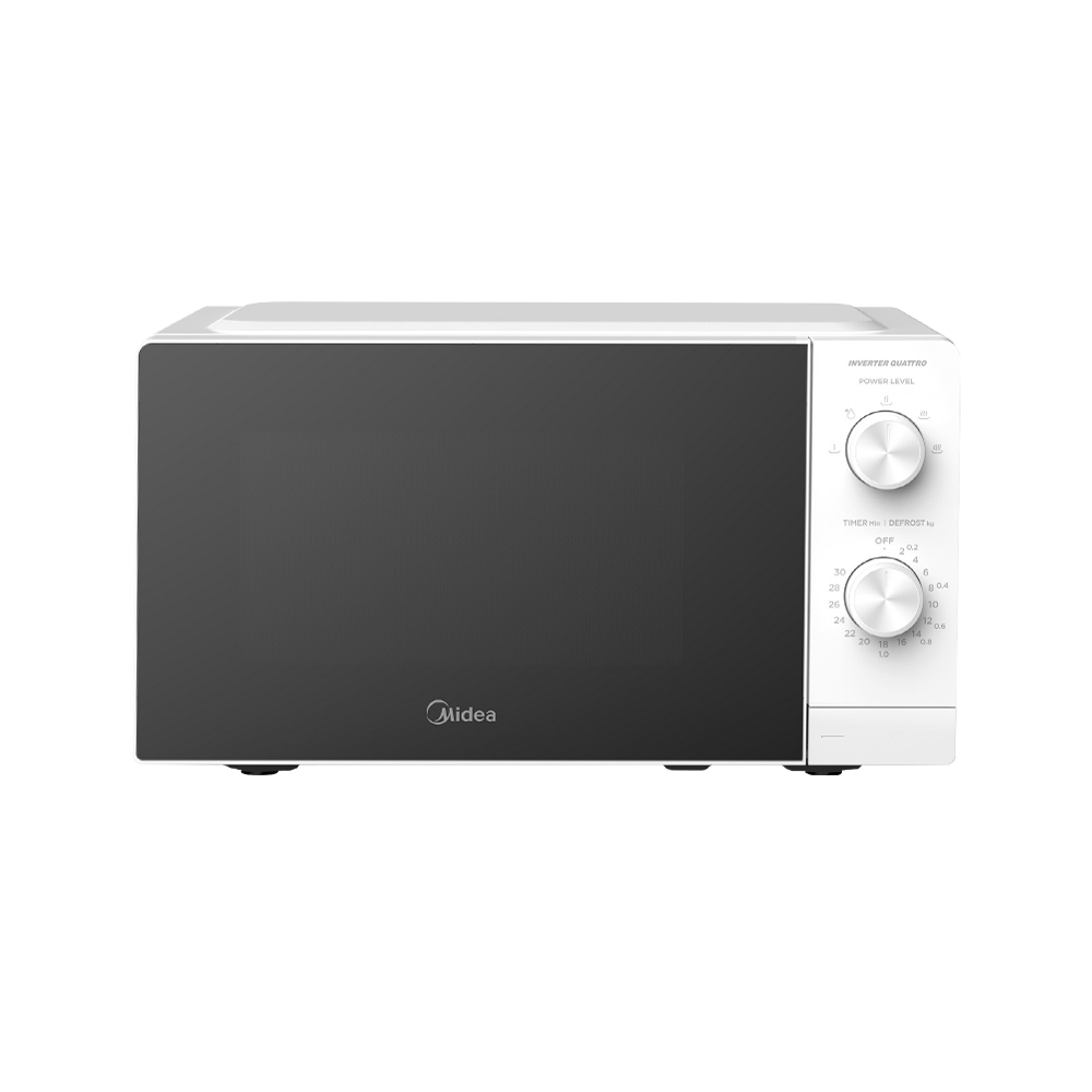 Midea MM20 20-Liter White Manual SmartWave Microwave Oven Energy Saving