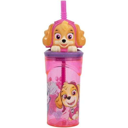 3D Paw Patrol Figurine Tumbler - 360ml Pink