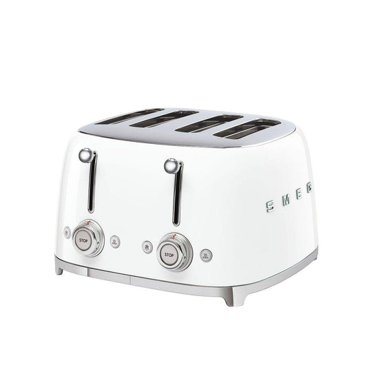 Smeg 50's Retro Style 4 Slice Toaster - TSF03WHSA - New World