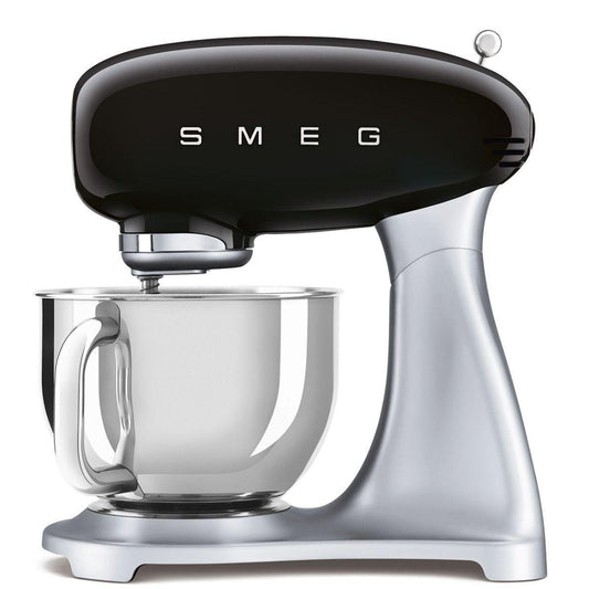 Smeg 50's Style Retro Stand Mixer: Powerful 800W Black Kitchen Appliance