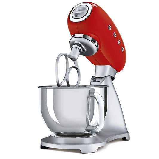 Smeg 50's Retro Style Red Stand Mixer 800W, 4.8-Quart Bowl, 10 Speeds