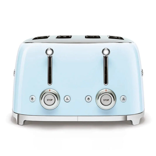 Smeg TSF03PBSA 50's Retro Style 4 Slice Toaster - Pastel Blue - New World
