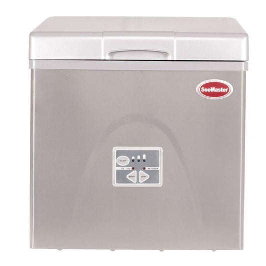 Snomaster ZBC-20 20kg Portable Counter-Top Ice Maker: Stainless Steel, Quick Ice